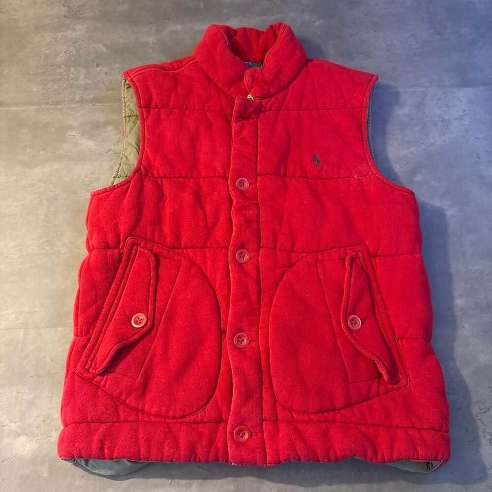 Polo by Ralph Lauren Red Quilted Puffer Vest